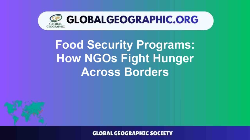 Food Security Programs: How NGOs Fight Hunger Across Borders
