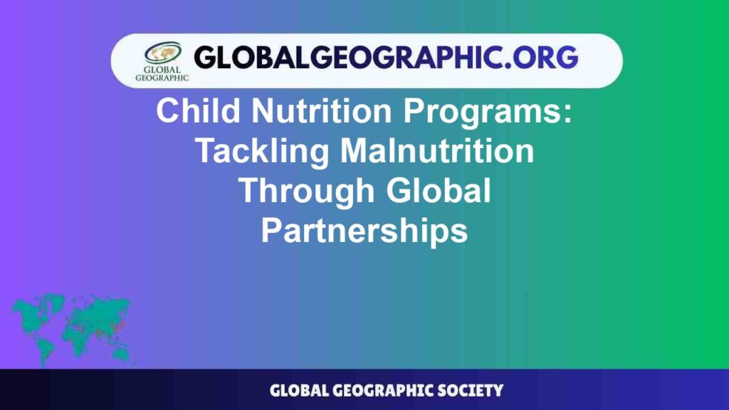 Child Nutrition Programs: Tackling Malnutrition Through Global Partnerships Child Nutrition Programs: Tackling Malnutrition Through Global Partnerships