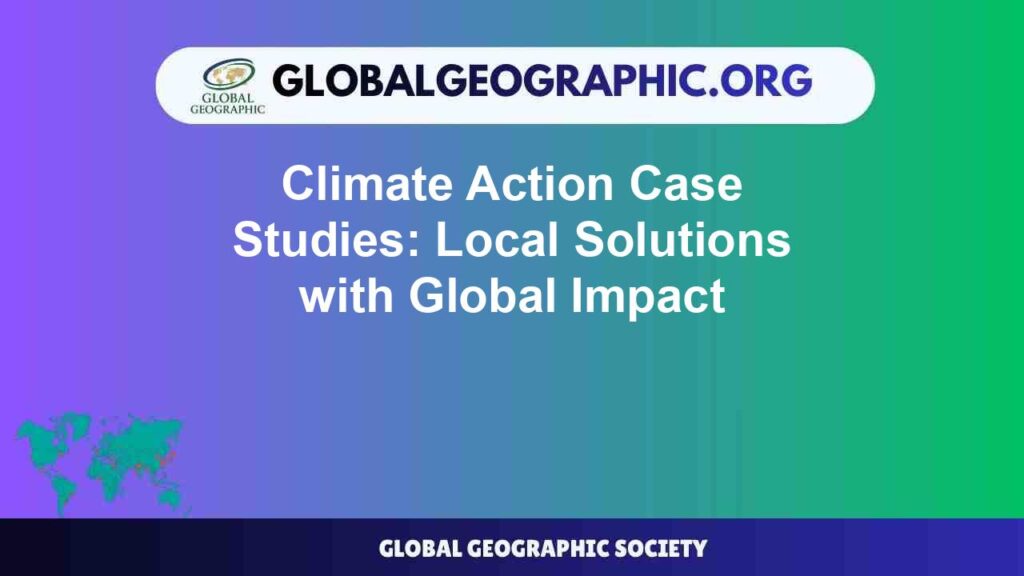 Climate Action Case Studies: Local Solutions with Global Impact