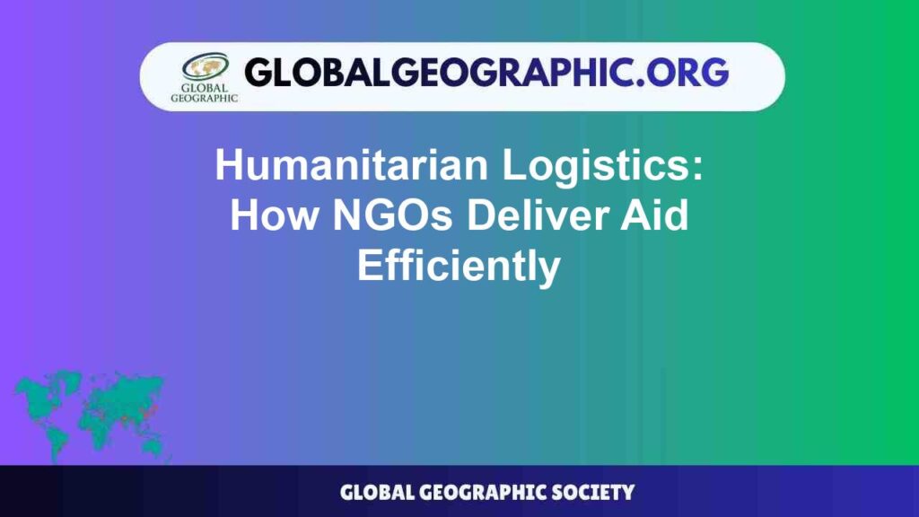Humanitarian Logistics: How NGOs Deliver Aid Efficiently