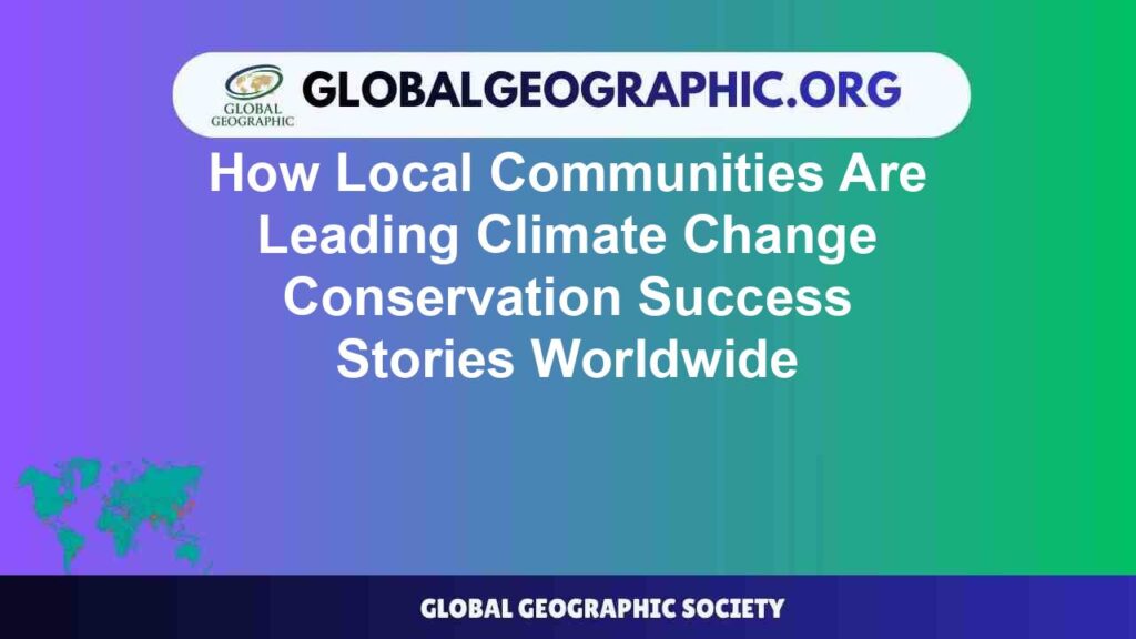 How Local Communities Are Leading Climate Change Conservation Success Stories Worldwide