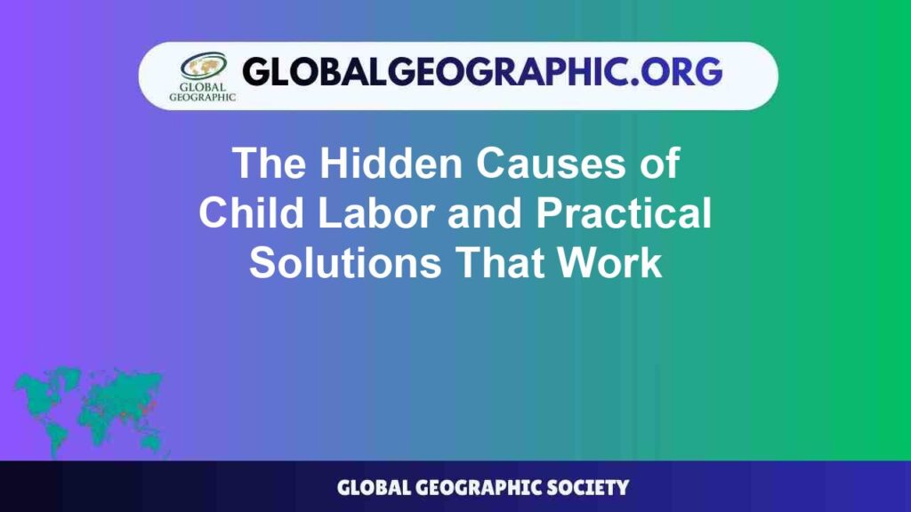 The Hidden Causes of Child Labor and Practical Solutions That Work The Hidden Causes of Child Labor and Practical Solutions That Work